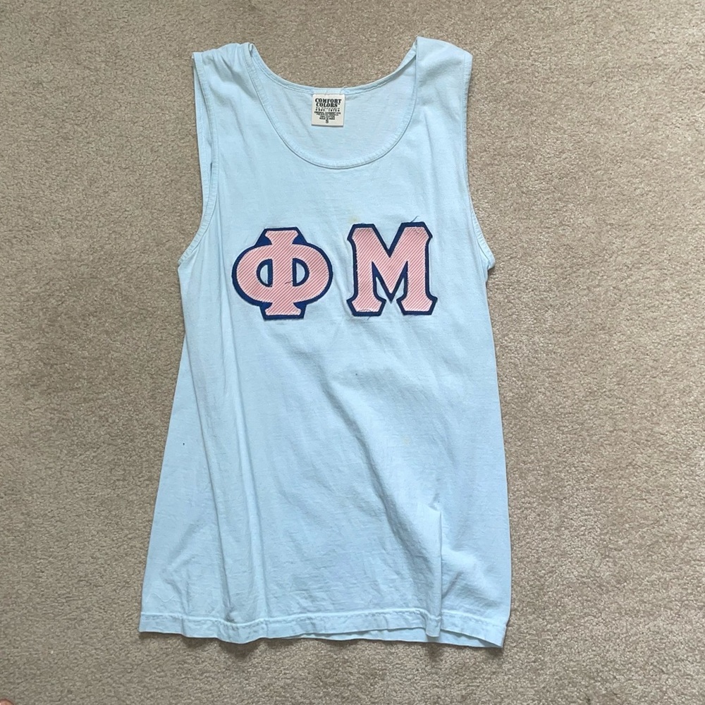 Phi Mu Stitched Tank Top